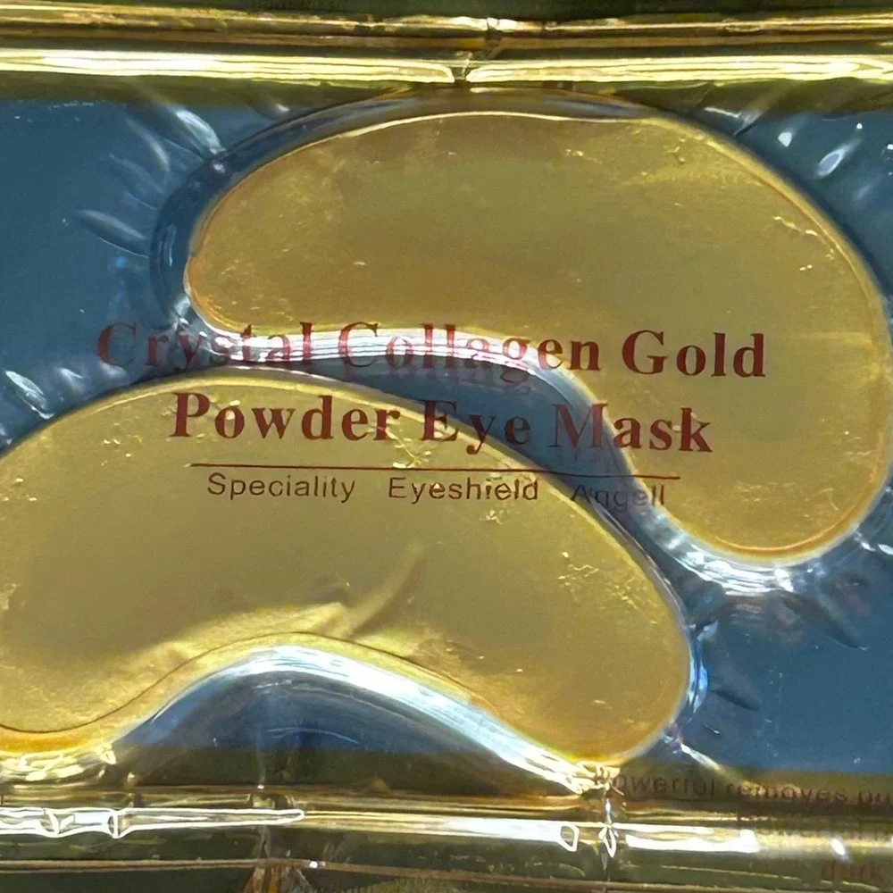 8 Packs Crystal Collagen‎ Gold Powder Eye Mask Speciality Eyeshield for Women